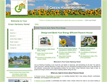 Tablet Screenshot of greenharmonyhome.com